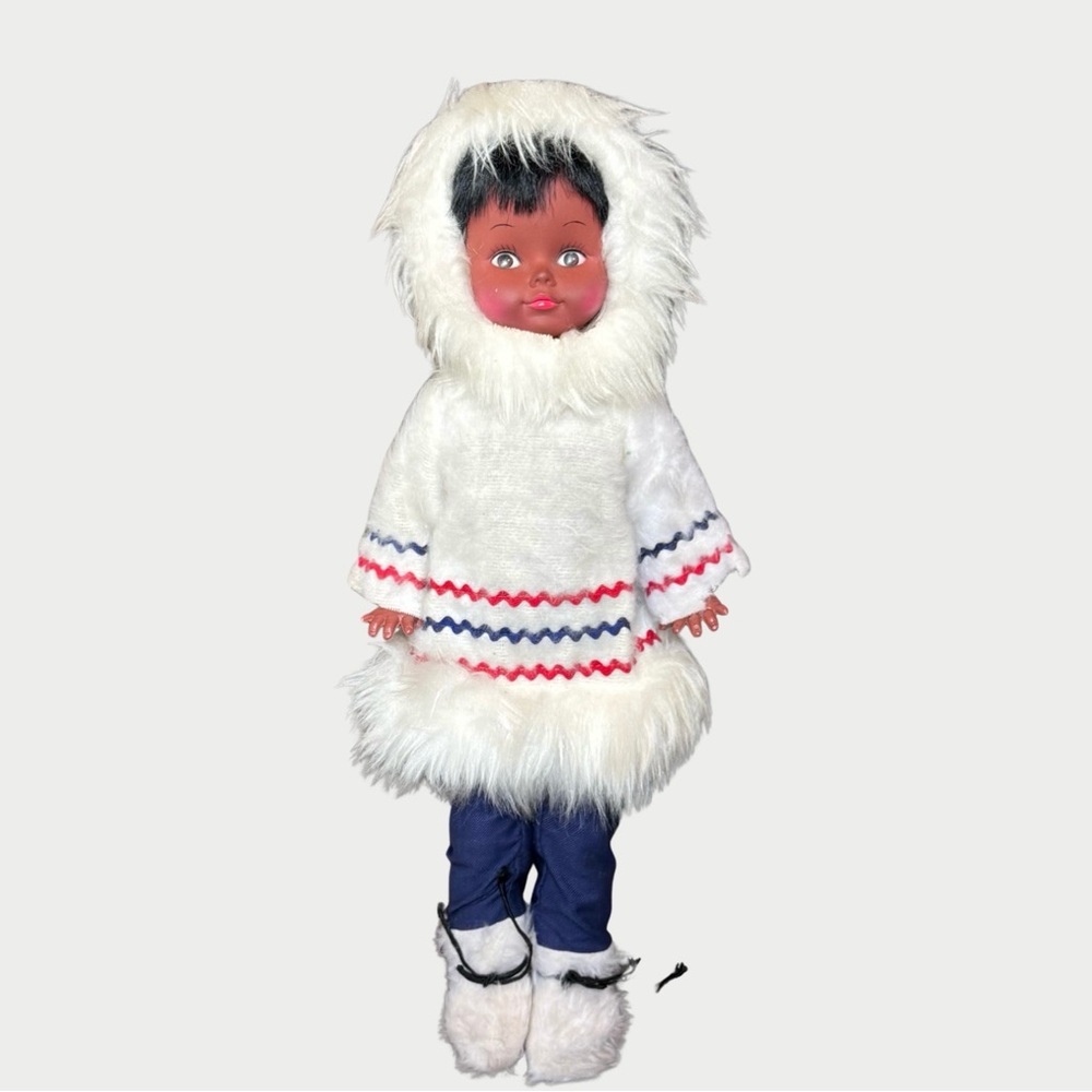 REGAL Eskimo Inuit Doll VINTAGE 1960s 18”